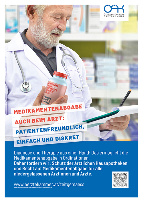 Poster Medikamentenabgabe beim Arzt