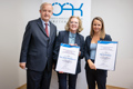 v.l.n.r. Präsident Steinhart, Mag. Ursula Theiretzbacher, Mag. Sonja Krause