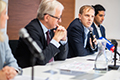 v.l.n.r. Johannes Steinhart, Daniel von Langen, Anant Thind
