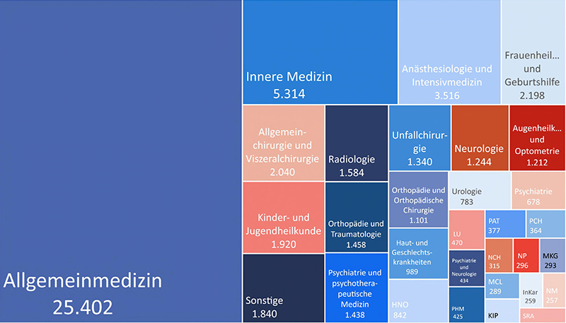 Grafik 11: rafik 11: Fachrichtungen aller Ärztinnen und Ärzte